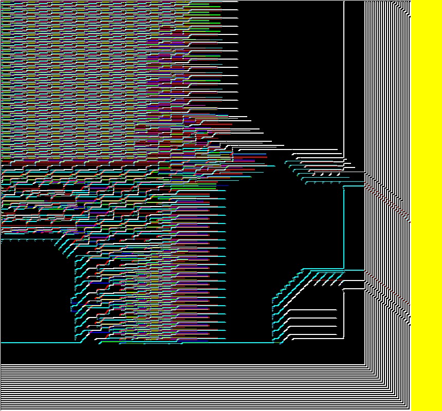Scan-line glitch convolution applied